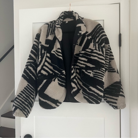 Free People geo line combo hit slopes printed lined jacket medium - Picture 7 of 13